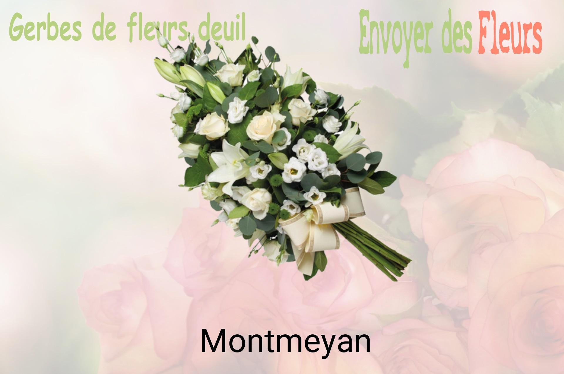 Gerbe de fleurs de deuil livrée à Montmeyan